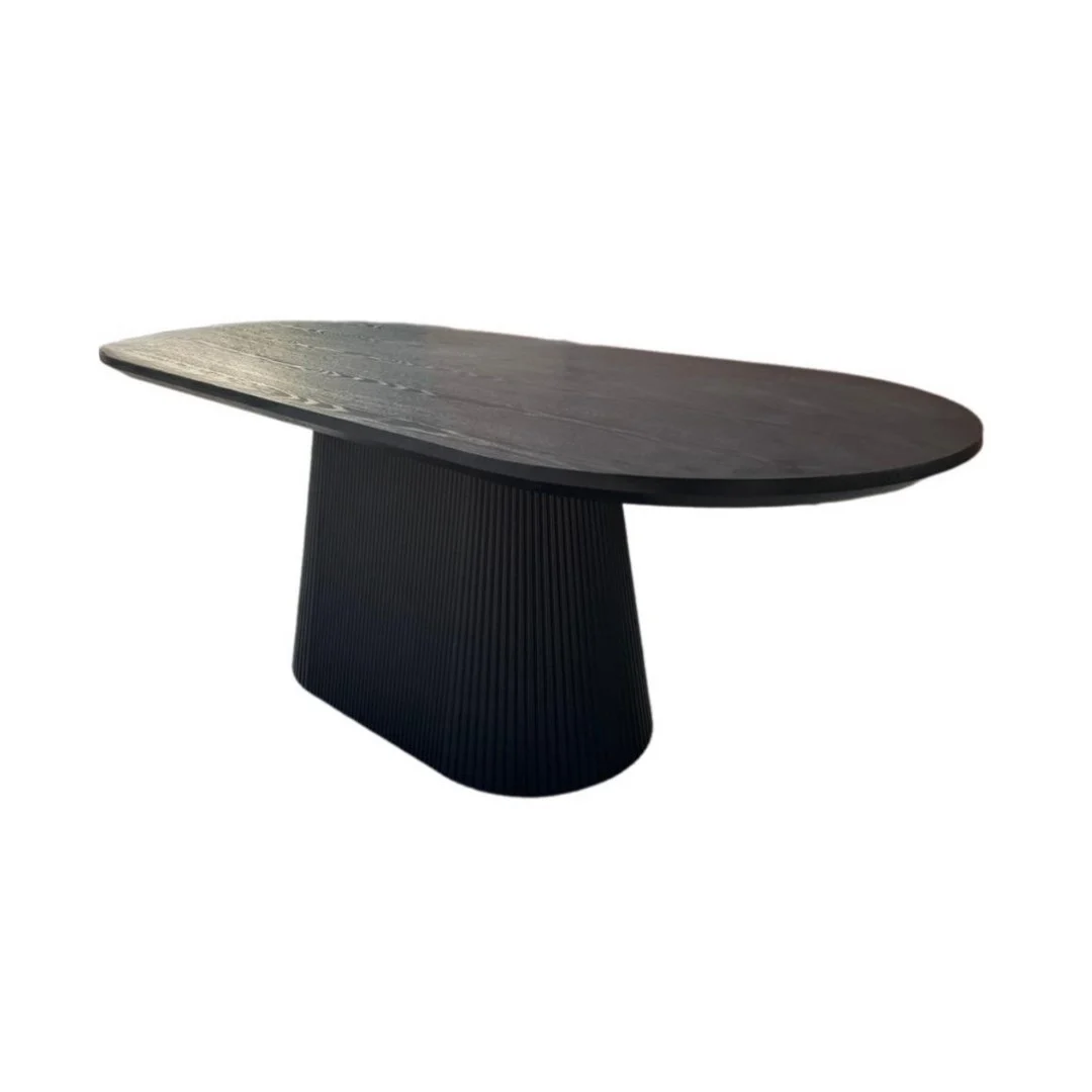 KIMBERLY DT 160X90 + BLACK VENEER PLAIN 910003136