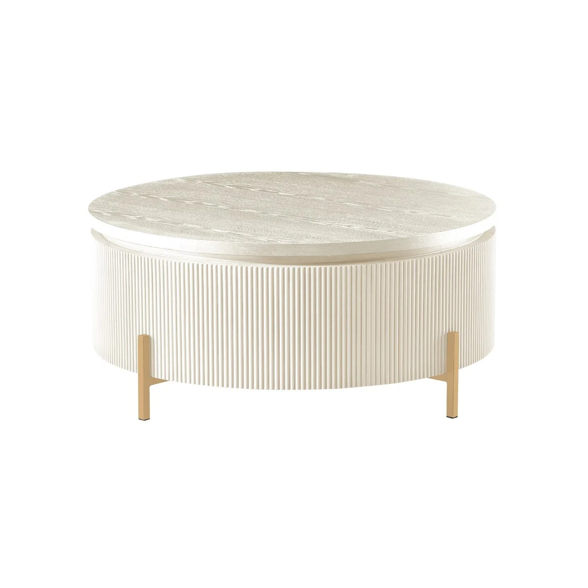 FOSTER CT CREAM VENEER PLAIN 100 Ø GOLD 910003051