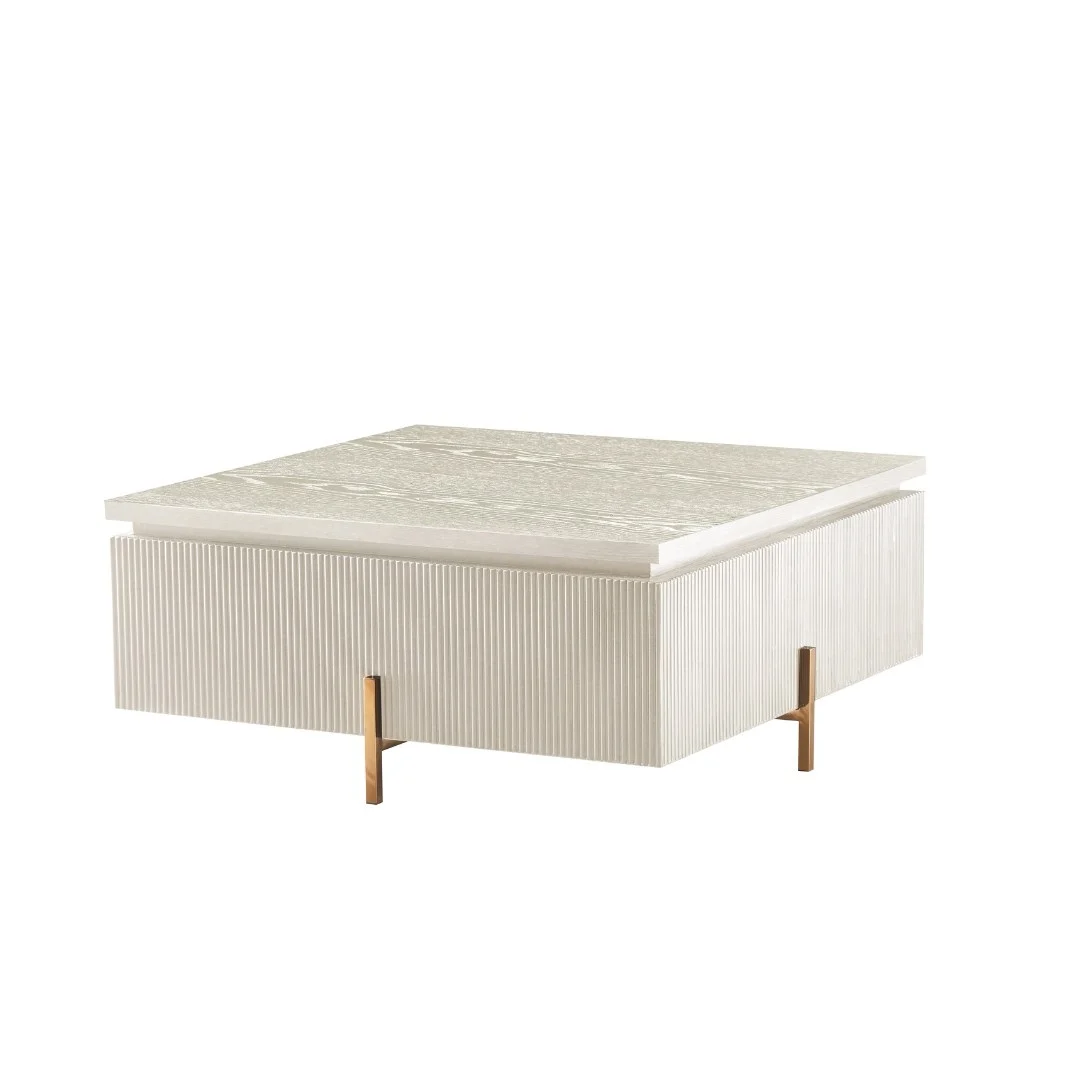 FOSTER CT CREAM VENEER PLAIN 100X100X45 GOLD 910003050