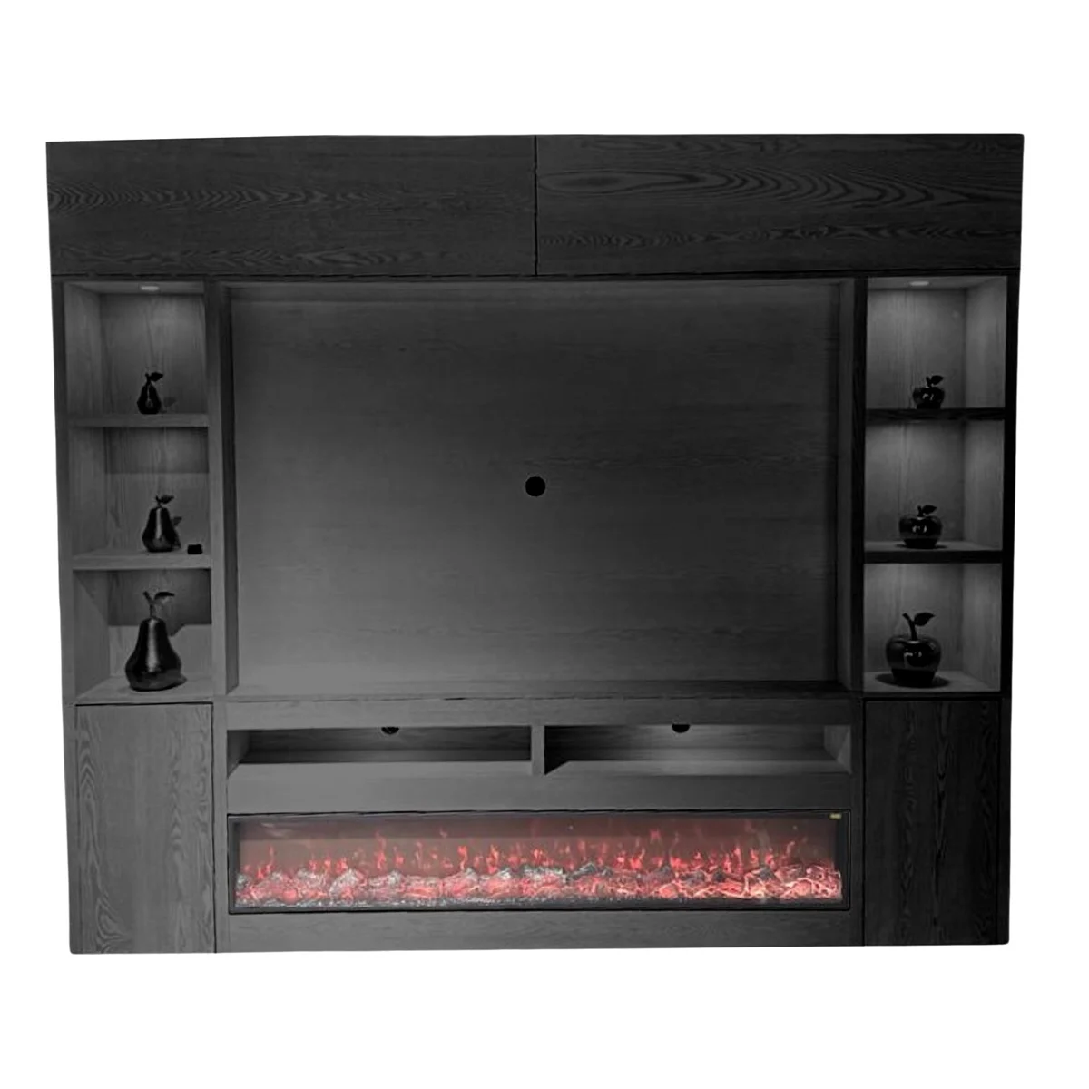 BLACK VENEER PLAIN CINEWALL 280X220X30 9000235
