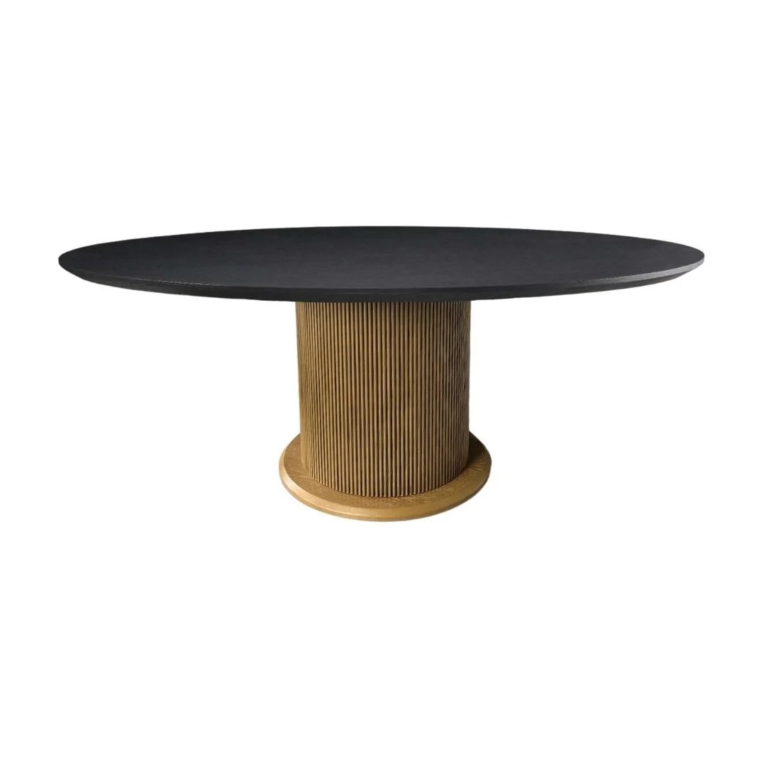 LOQUM DT OVAL BLACK VENEER PLAIN + 180X110