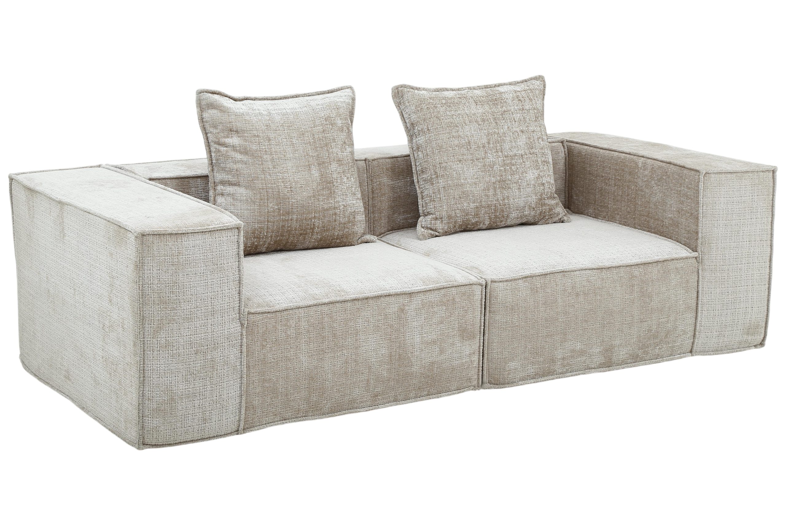 Boneless Sofa Nomad Two Seater Cream